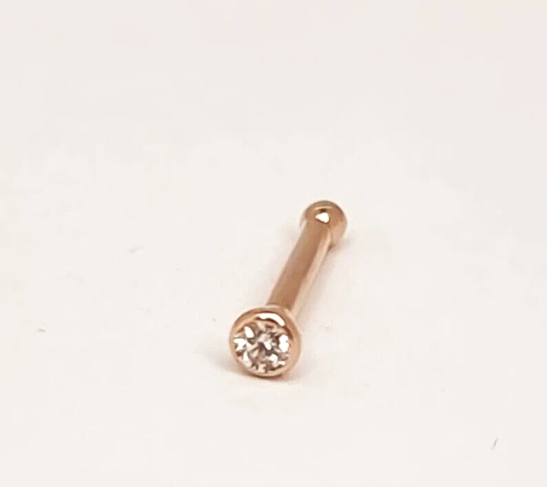 Diamond Tragus Earrings 18 Gauge Ball Screw Back CZ Diamond Stud