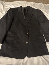 Panhandle Slim western blazer jacket 44R polyester blend black 2 button