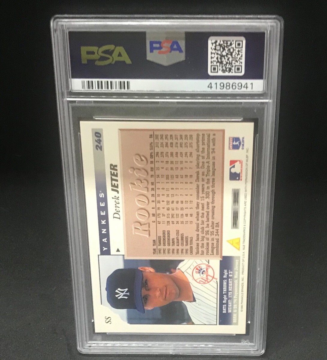 1996 Score Derek Jeter #240 Psa 9 Mint | eBay