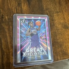 2021-22 Panini Donruss - Great X-Pectations Holo Pink Laser #1 Davion Mitchell 