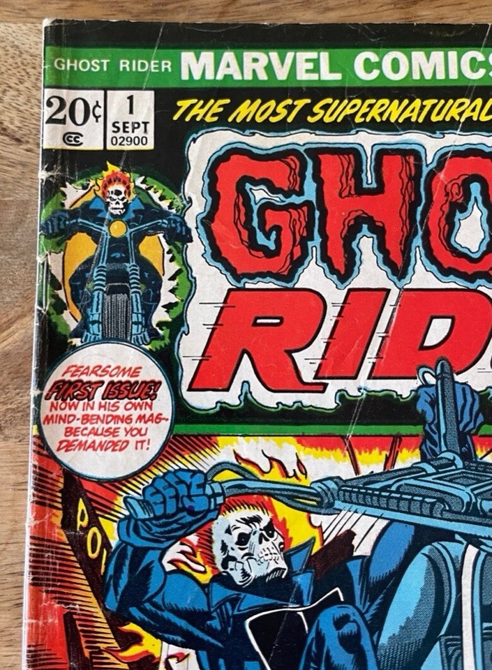 GHOST RIDER 1 (1973) 1ST APPEARANCE DAIMON HELLSTROM JOHNNY BLAZE