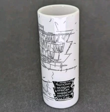 National Museum African American History Mini Souvenir Bud Vase 4.25" Ceramic