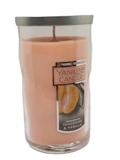 Yankee Candle Medium Perfect Pillar™ Tangerine & Vanilla SCENT 12oz Jar NEW 