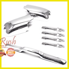 For Honda Pilot Chrome Side Mirror Door Handle Trunk Streamer Cover Combo Deal