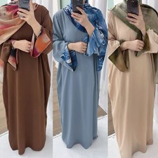 Dubai Women Muslim Abaya Long Maxi Dress Evening Kaftan Robes Modest Dresses New