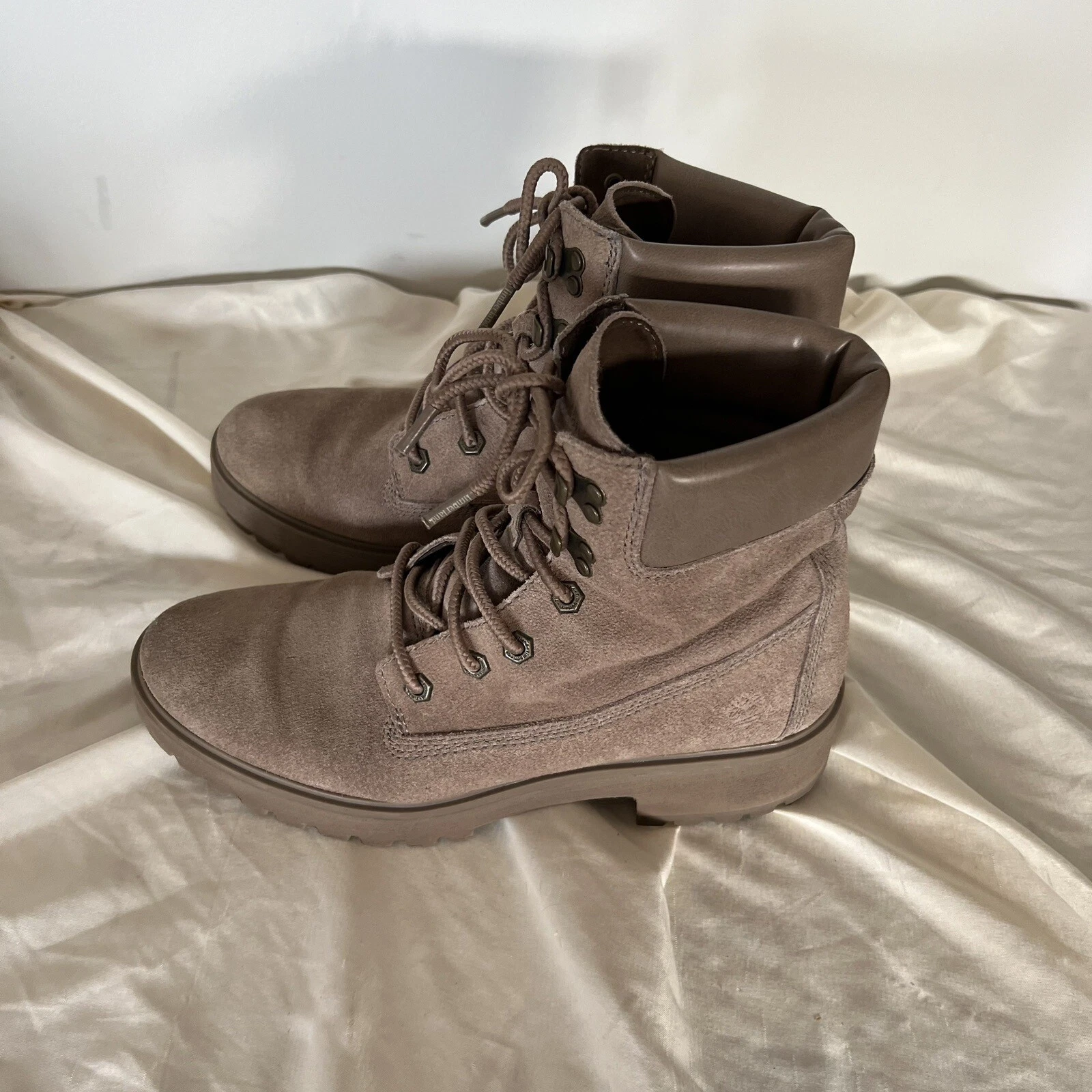 Stivali da combattimento donna Timberland Carnaby taglia 10 talpa stringati