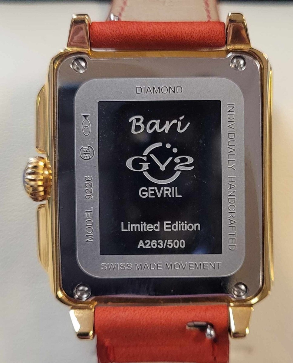 Gevril GV2 Bari Tortoise 9226 DIAMOND WATCH LIMITED EDITION | eBay