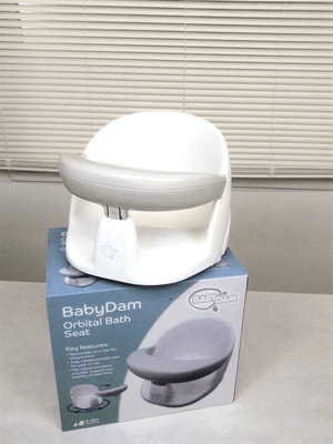 babydam baby orbital swivel bath seat