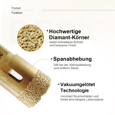 Dedra DED1584S68 Diamantbohrer 68 mm für Bohrmaschine