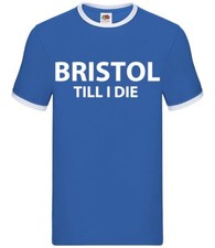 Bristol Till I Die - Mens Ringer - Rovers City Robins Pirates Love