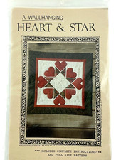 Love Quilts PATTERNS Heart and Star Wall Hanging by Kathy Love