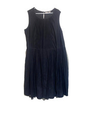 eShakti Dress Womens 2X Black Custom Lace Lined Witchy Gothcore Plus Ladies