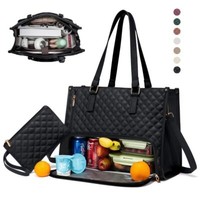 Large Capacity 15.6 Inch Laptop Bag 2 in 1 Computer Handbag  Office