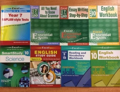 year 7 year ten exercise excel books english science naplan excel books