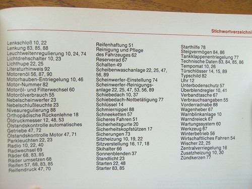 W126 II 380 500 SE SEL Betriebsanleitung Anleitung Mercedes-Benz W 126 Ausgabe A - Bild 11 von 12