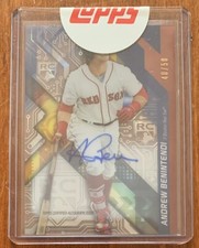 Andrew BENINTENDI🔥2017 Topps High Tek Rookie #RT-ABE 40/50 RC Red Sox Sealed