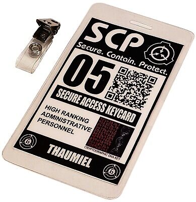 SCP FOUNDATION Identification Card 