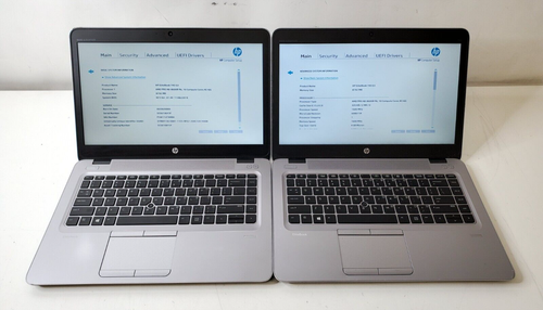 Lot of 2 HP EliteBook 745 G3 AMD PRO A8 8600B 1.6GHz 8GB RAM 14" Laptop NO SSD