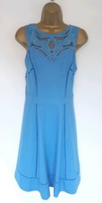 BEAUTIFUL SPOTLIGHT BY WAREHOUSE BLUE DRESS SZ 10 IN EXCELLENT CONDITION!