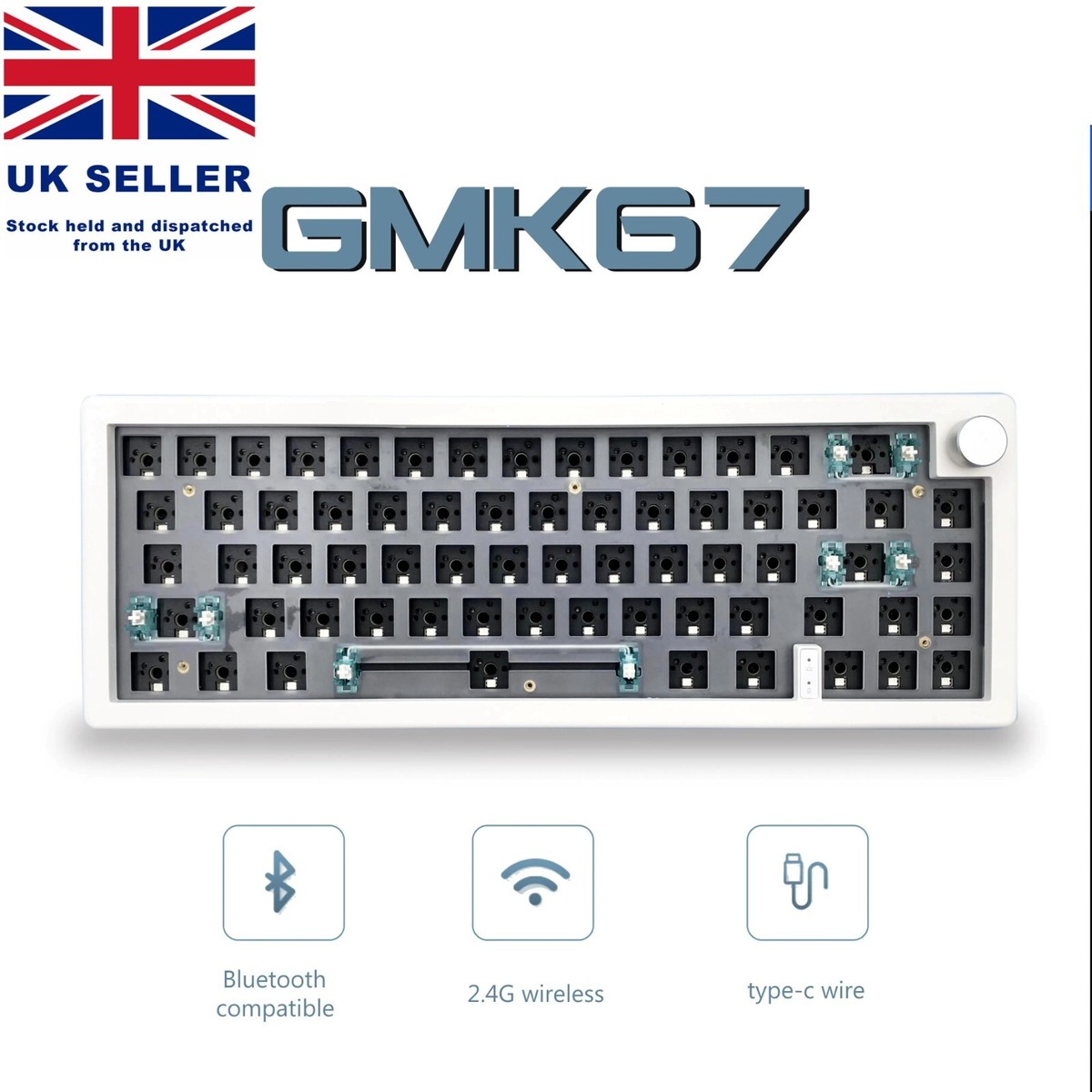 GMK 67 Hot Swappable Mechanical Keyboard Gasket Bluetooth 2.4G