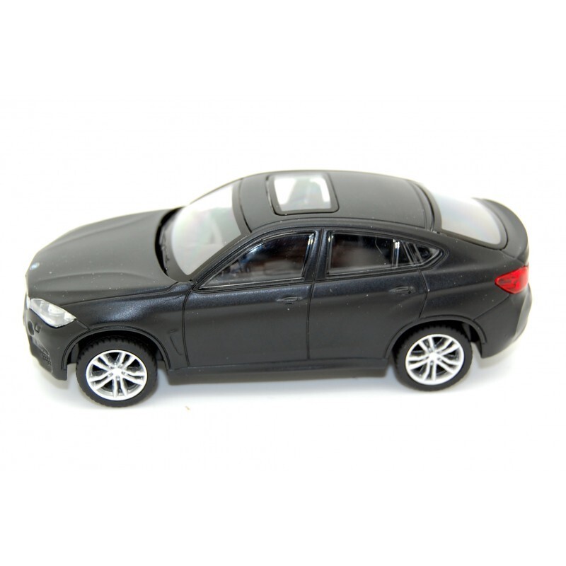 CMC TOY 1:43 BMW X6 M Black Matte F16 2015 Pull Back Action Toy