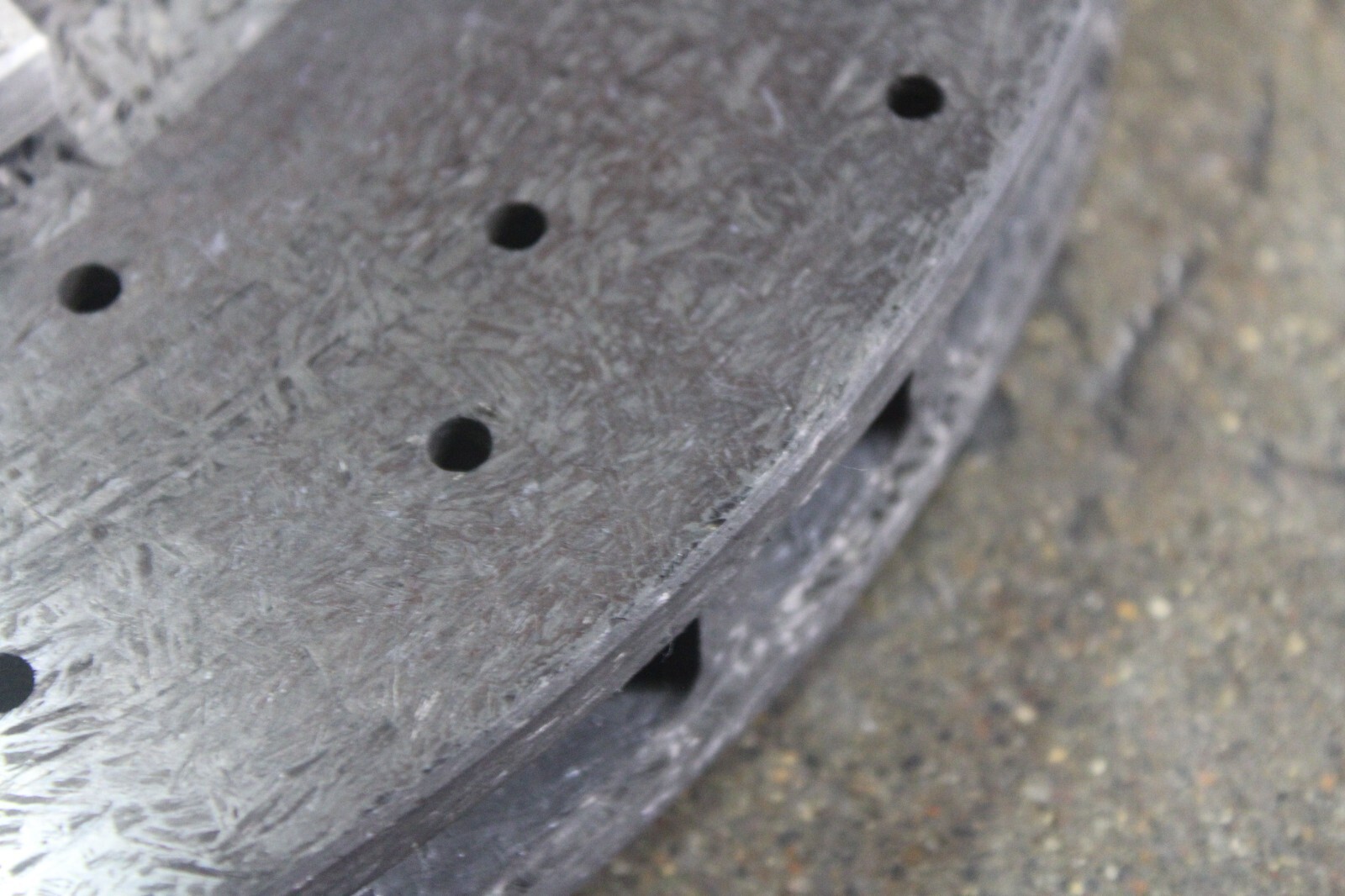 Ferrari 599, 612, Rear CCM Carbon Brake Rotor, Minor Dmg, Used, P/N 216835