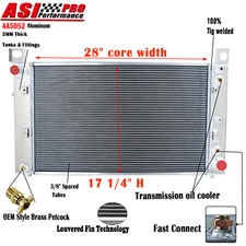 3-Row Aluminum Radiator For 1999-2012 Chevy Silverado 1500 2500 Tahoe 4.8 5.3 V8