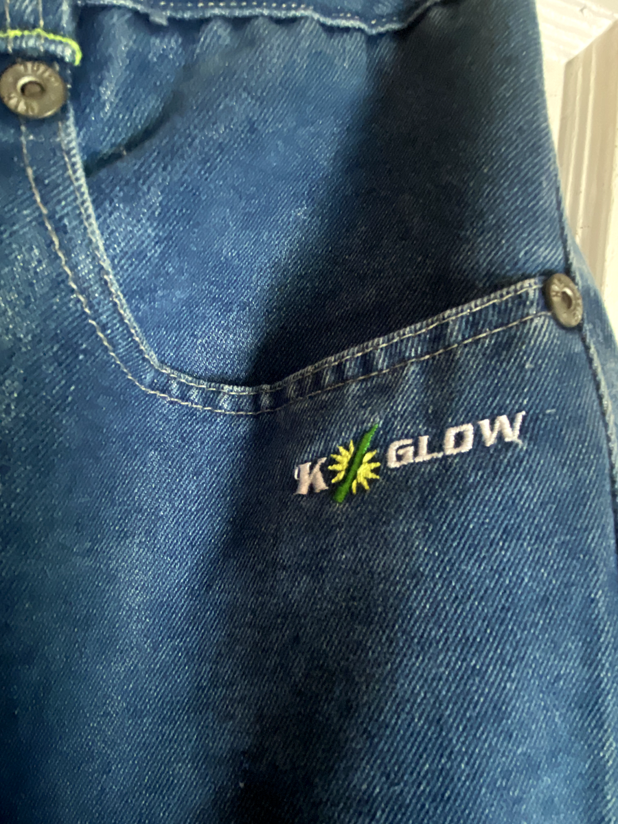 Kik wear kik girl レイブパンツ　00’s 90’s Vintage 90s KIK GIRL By KIK WEAR Baggy Wide Leg Rave | Depop