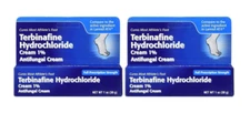 Taro Terbinafine Hydrochloride 1% Antifungal Cream Athlete's Foot 1 oz 2 Pack