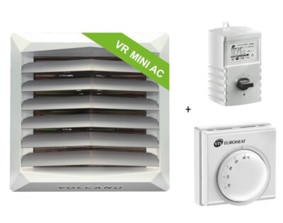 Lufterhitzer VOLCANO mini 3-20kW 2100 m³/h AC + Regler ARW 0,6/1 + Thermostat