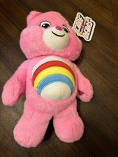 CARE BEARS 13" Cheer Bear Rainbow Pink PLUSH STUFFED ANIMAL NWT