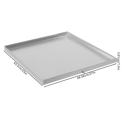 #ad 27quot;x25quot; Washing Machine Pan Stainless Steel Drip Drain Restaurant Washer Machine $61.69