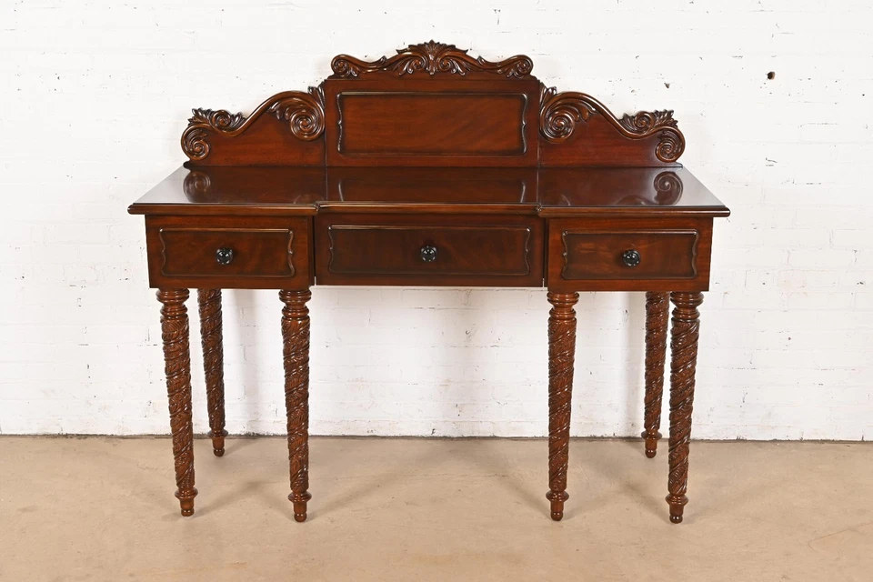 Ralph Lauren британский колониальный резной сервант буфет или консольный стол из красного дерева - Изображение 2 из 4