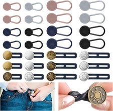 28 Pcs Button Extenders for Jeans, Waist Extender for Jeans, Pants Button Extend