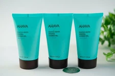 3 Ahava Deadsea Water Mineral Shower Gel SEA-KISSED Travel Size, 40ml each x 3
