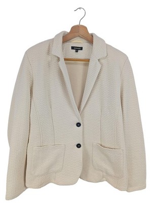 MORE & MORE Kurz-Blazer Damen Blazer Gr. DE 42 creme Casual-Look