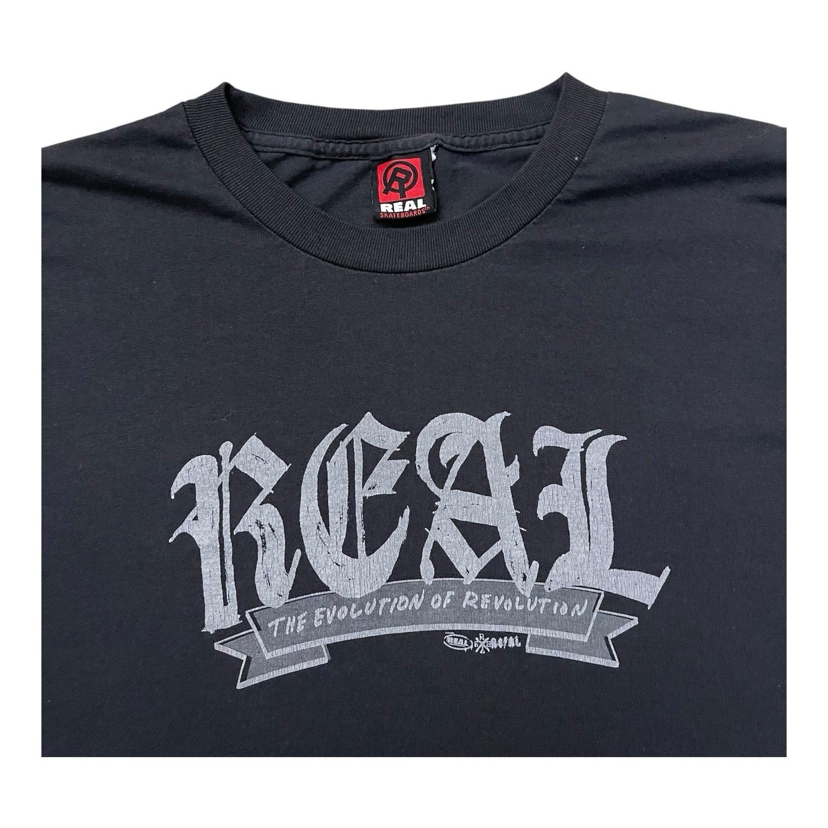 Vintage Real Skateboards T Shirt Mens X-Large Evolution Of