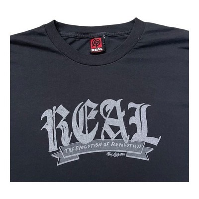 Vintage Real Skateboards T Shirt Mens X-Large Evolution Of