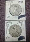 1918-S-P--Walking Liberty Half Dollars