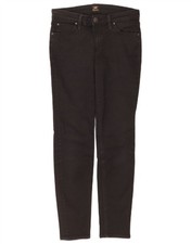 Lee Womens Scarlett Skinny Jeans W29 L31 Black Cotton AC10