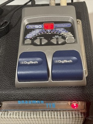 VIDEO DEMO  Working DigiTech RP50 Multi-Effect Modeling Guitar Pedal Processor