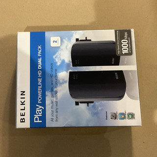 Belkin Play Powerline HD Dual Pack 1000Mbps 2x RJ 45 Powerline Adapter Black