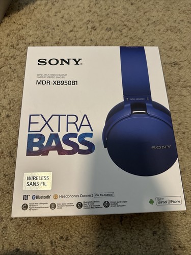 Sony XB950B1 Extra Bass Wireless Over-Ear Headphones - Black