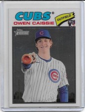 2026 Topps Heritage Owen Caissie Chrome RC Parallel #360