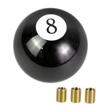 Shift Knob, 8 Ball Gear Shift Knob with 3 Threaded Adapters, Gear Ball