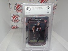 2022 Panini Prizm #308 Drake London Atlanta Falcons RC BCCG Mint 10 Slab Rookie