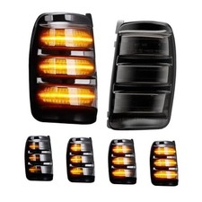 LED Side Mirror Turn Signal Lights Compatible with 2015-2023 Transit Smoke Lens