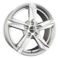 1X Borbet Design T10 Crystal Silver 7.0Jx17 5X112 ET49
