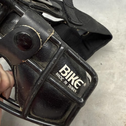 Fahrrad Schiedsrichter Gesichtsmaske Herren Einheitsgröße schwarz gepolstert Stahl Baseball Fänger Ausrüstung - Bild 13 von 14