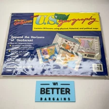 GeoSafari More US Geography Educational Learning System Cards COMPLETE EI-8710!